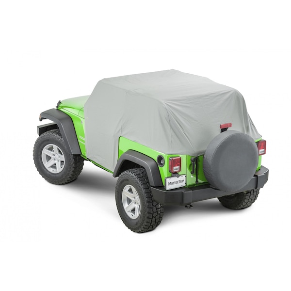 Mastertop Covers Cab From Windshield Frame To Cargo Area, Waterproof, Gray Denim, Fabric, With Door Flap 11110309 - main