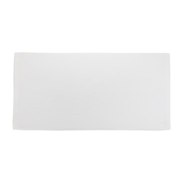 Towelsoft Jumbo Size Terry Dobby Hem Velour Beach Towel Velour Beach Towel 36 inch x 72 inch -White HOME-BV1104-WHT - main