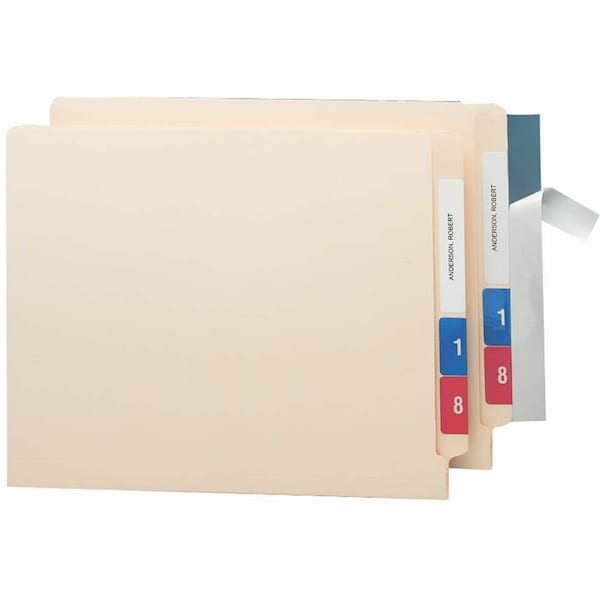 Smead Seal & View File Folder Label Protector, Clear Laminate, 8 X 1-11/16, 100PK 67608 - main