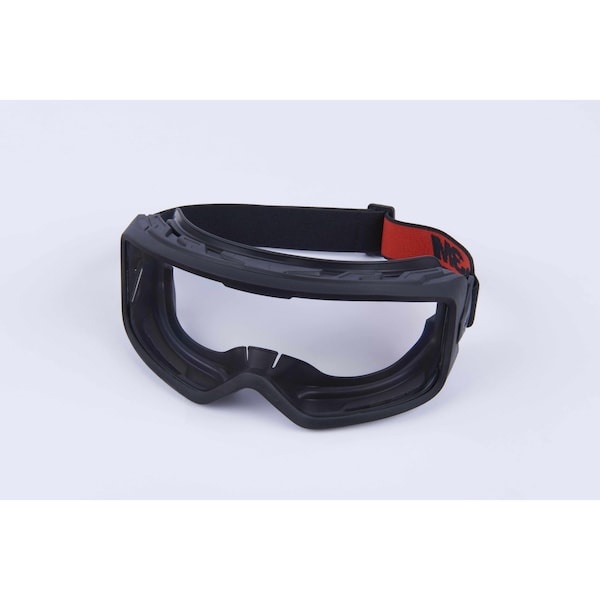 3M Safety Goggles, Clear Lens, Scotchgard Anti-Fog & Anti-Scratch, TPV Shroud, Indirect, 3000 Series GG3301-SGAF - main
