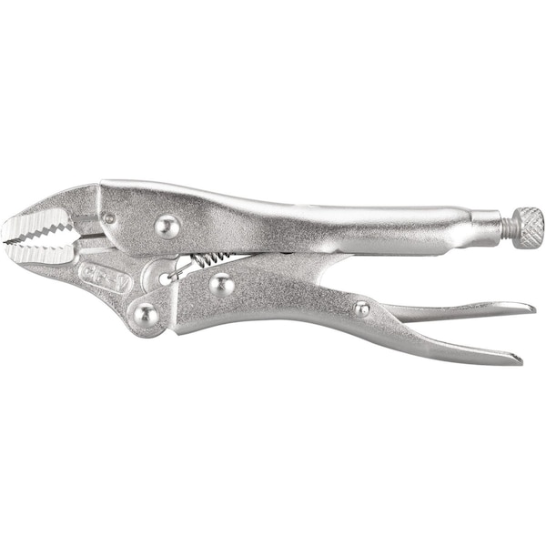Perform Tool Pliers Curved Jaw Locking; 5 In Length; NonReversible; With Automatic Return; Chrome Vanadium Steel W30752 - main