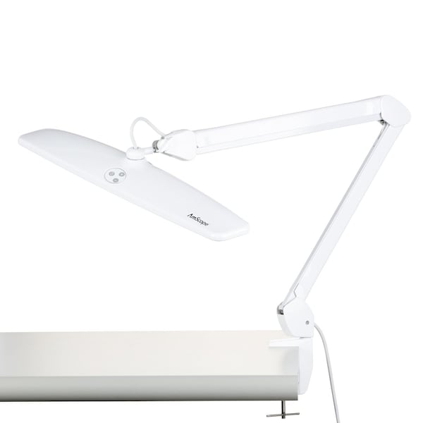Amscope 21W 84 LED Task Lamp on Articulating Arm with Table Clamp LMP-84 - main