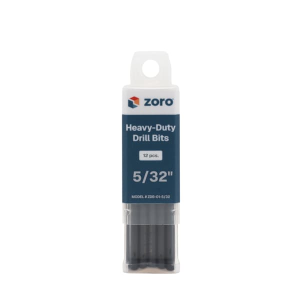 Zoro 5/32" Drill Bit, Heavy-Duty M2-Premium HSS Jobber Length Split Point Black/Gold Finish ZDB-01-5/32 - main