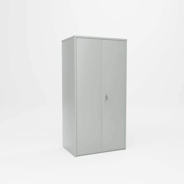 Pucel Flush Door Bin Cabinet With 96 Bins, 36 in W x 72 in H x 24 in D, Gray HDBC-3672-40-96 - main
