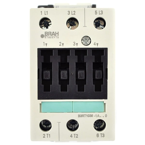 Brah Electric , Direct Replacement 50A 600V 3P with 120VAC Closing Coil for Sirius Contactor 3RT1036 B3RT1036 - main