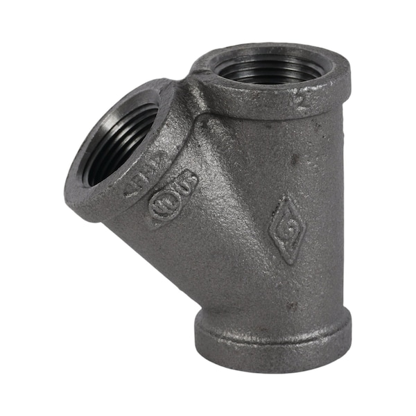 Zoro Select Wye Wye, 3/4" Pipe, FNPT, Malleable Iron, Class 150 783Y78 - main