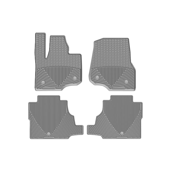 Weathertech Grey, Front and Rear All Weather Floor Mats W477GR-W500GR - main