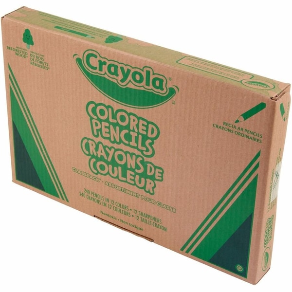 Crayola Colored Pencil, Assorted, 2B, PK240 68-7506 - main