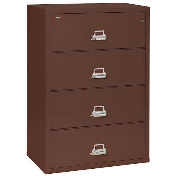 Fireking 4 Drawer, 1 Hr Fire & Impact Rated, 38" Wide Lateral Brown 4-3822-CBR - main