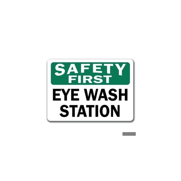 Signmission Safety Sign, 14 in Height, Plastic, 10 in Length, Eye Wash SF-Eye Wash - main