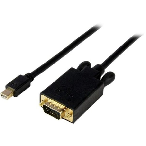 Startech.Com 6 ft Mini DisplayPort to VGAAdapter Converter Cable - mDP to VGA 1920x1200 - Black MDP2VGAMM6B - main