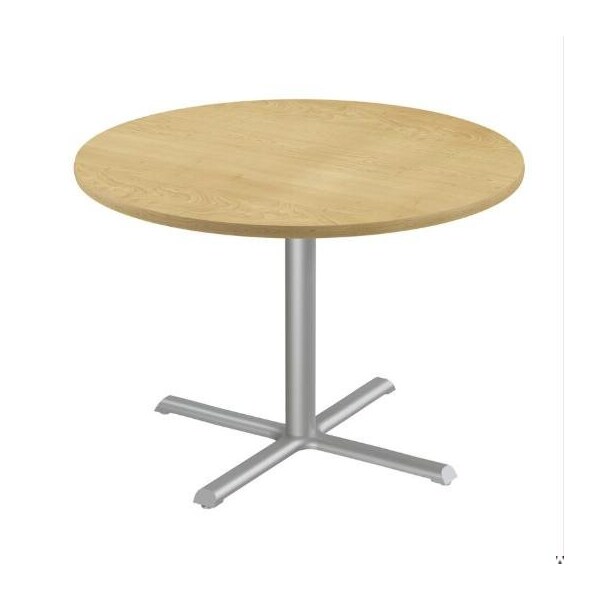 Correll Round Cafe Table, 42 in W, 42 in L, 29 in H, Particleboard Top, Fusion Maple SXT42R-16-98-16 - main
