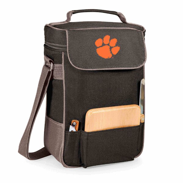 Picnic Time Family Of Brands NCAA Clemson Tigers Duet Wine and Cheese Tote Bag 623-04-175-104-0 - main