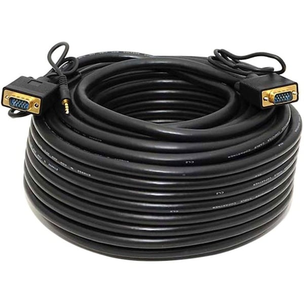 Monoprice 100ft Super VGA HD15 M/M Cable w/ Stereo Audio and Triple Shielding 5364 - main