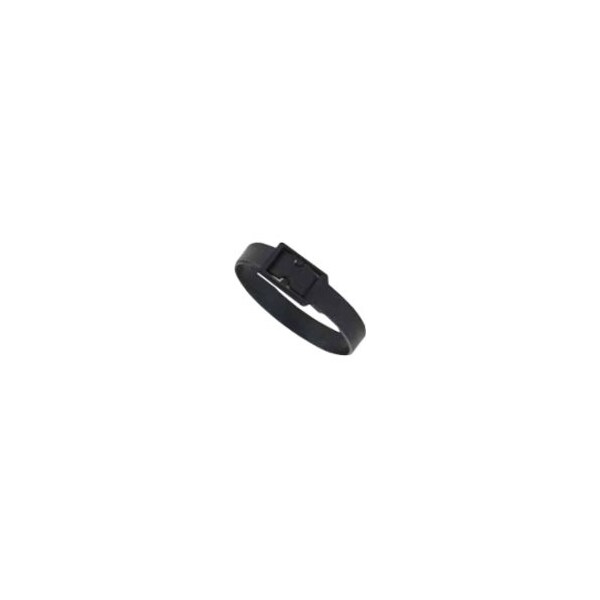 Brady LANYARD STANDARD, BLACK, 1/4in, POLYPROPYLENE ROUND MATERIAL, DIAMOND SLIDER, NEW DTACH 2420-2111 - main