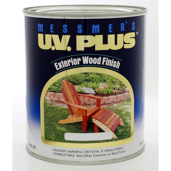 Messmers 1 Qt MS-603-4 Dark Walnut U.V. Plus Decks, Fences & Siding Semi-Transparent Oil-Based Stain MS-602-4 - main