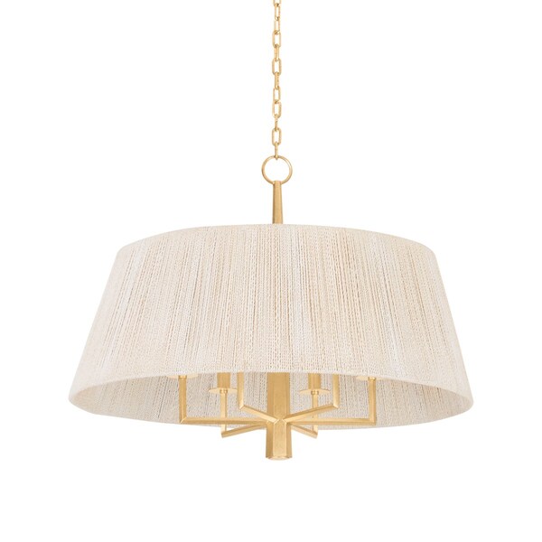 Troy Lighting Azar 6 Light Pendant 30 In. Vintage Gold Leaf F1430-VGL - main