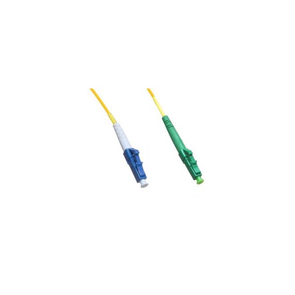 Cable Wholesale LC/UPC to LC/APC OS2 Simplex 2.0mm Fiber Optic Patch Cord, OFNR, Singlemode 9/125, Yellow LCLC-00603 - main