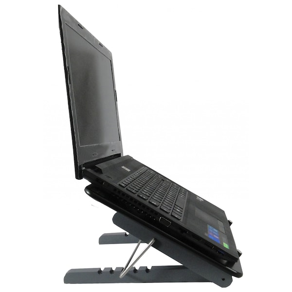 Homeroots Black Adjustable Five Level Ergonomic Laptop Stand 473006 - main