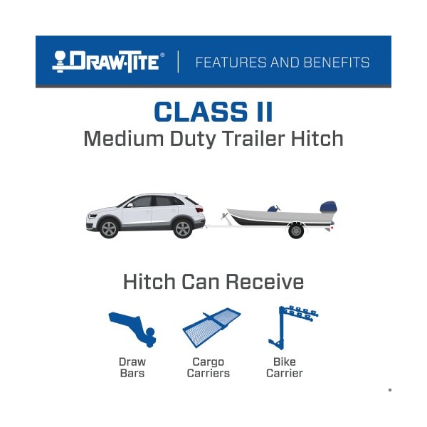 Draw-Tite 12-16 HONDA CRV(ALL MODELS) CLS II HITCH ONLY(WITHOUT BALL MOUNT) 36520 - main