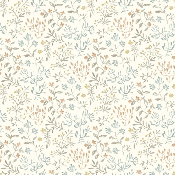 Chesapeake Tarragon Pastel Dainty Meadow Wallpaper 3125-72353 - main