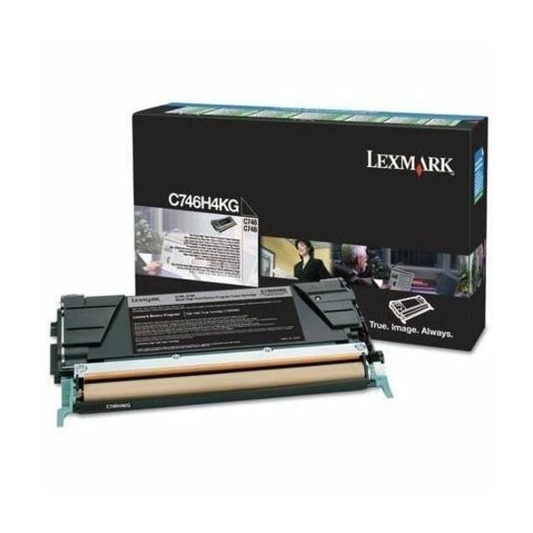 Lexmark C746H4KG Return Program High-Yield Toner, 12,000 Page-Yield, Black C746H4KG - main