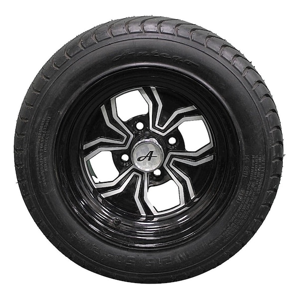 Antego Single 215/50-12 4 Ply Glossy Black Fusion Aluminum Golf Assembly A127023800916042155012 - main