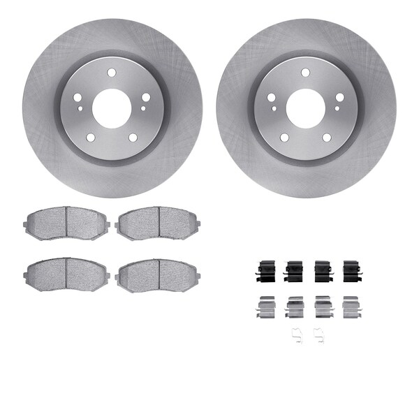 Dynamic Friction Co DFC Brake Rotor with 5000 Brake Pads and Hardware Kit 6512-01071 - main