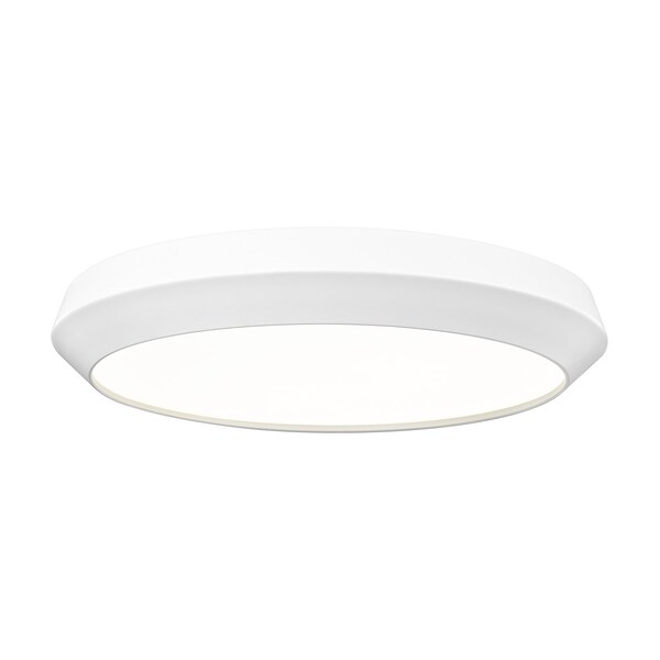 Z-Lite Quasars Matte White 1 Light Flush Mount 7701F20-MW-LED - main