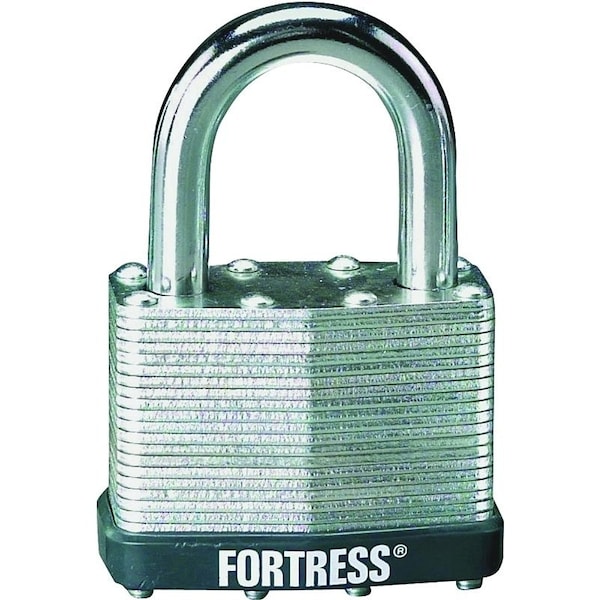 Master Lock Padlock, Keyed Different Key, 5/16 in Dia Shackle, 1-1/4 in H Shackle, Steel Shackle, Steel Body 1805D - main