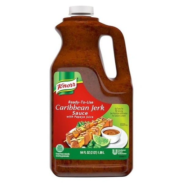 Knorr Professional Ready-to-Use Caribbean Jerk Sauce with Papaya Juice Jug, 0.5 gallon, 4PK 67544448 - main