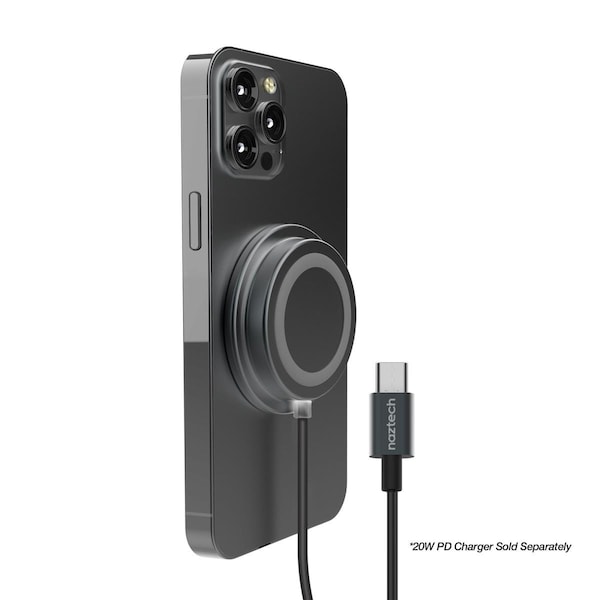 Nextgen 15W Alloy Magnetic Wireless Fast Charger, Black NE3543620 - main