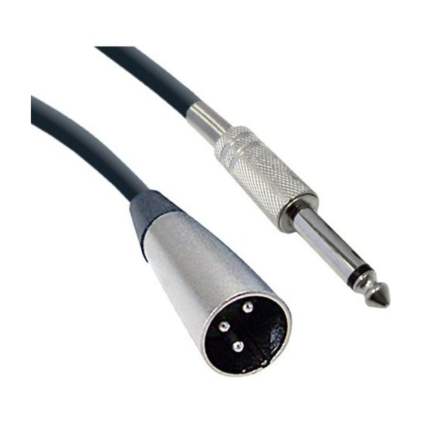 Cable Wholesale XLR Male to 1/4 inch Mono Male Audio Cable, 25 foot 10XR-01425 - main