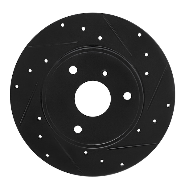 Dynamic Friction Co DFC Brake Rotor - Drilled and Slotted - Black 633-63090R - main