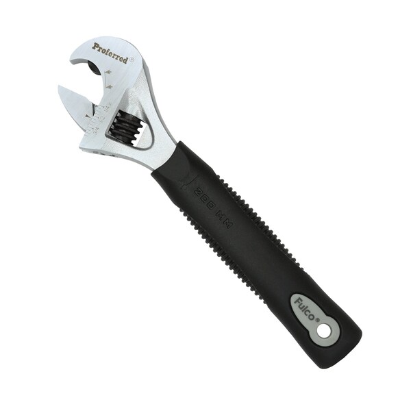 Proferred 8" Ratcheting Adjustable Wrench, Matte Finish T09002 - main