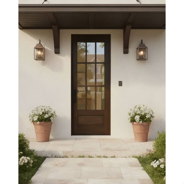 Doornmore G7512, 37.75" x 98" ( 36" Door) Left Hand, Mahogany SDL 12 Lite 3/4 Lite Exterior Door G7512-SW-3696_1_LI - main