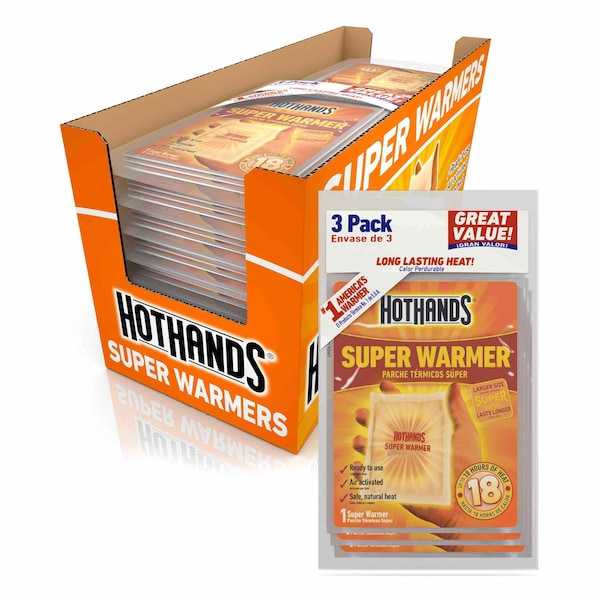 Hothands Body Warmer, Up to 18 hr, Air-Activated, 140 Degrees F Avg. Temp., 12 PK H163770 - main
