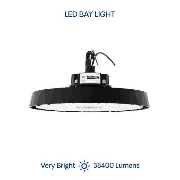 Infibrite 12.8 In. 5000K Daylight 38,400 Lumens Integrated LED Dimmable 240W Wet Rated High Bay Light 100-277V IB-014-5-240W - main