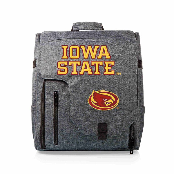 Picnic Time Family Of Brands Iowa State Cyclones - Commuter Travel Backpack Cooler, Heathered Gray 651-00-105-234-0 - main