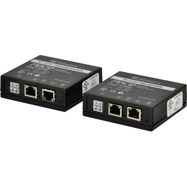 Altronix PoE Switch Kit, 3-1/2" W, 1 Cam. Input, Blk PACE1PRMT - main