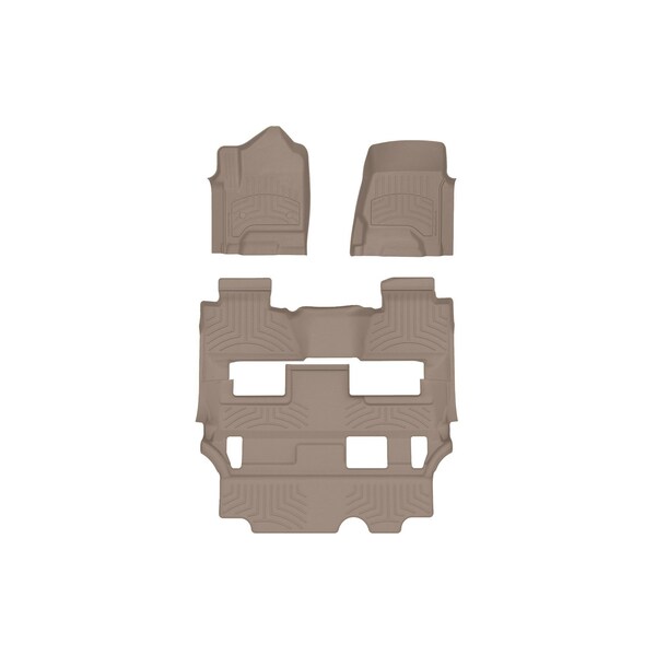 Weathertech Tan, Front and Rear FloorLiner HP 45607-1-5IM - main