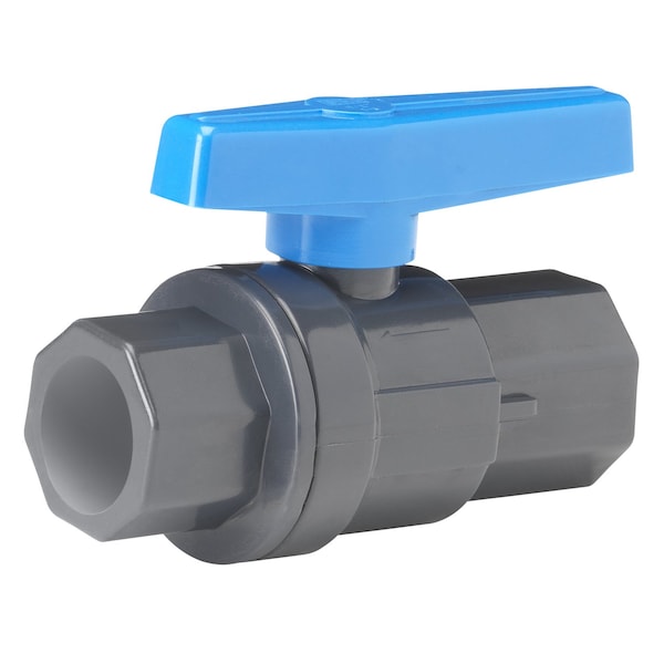 Homewerks 2 in. PVC Slip Ball Valve Full Port Quarter-Turn Lever For Non-Potable Water VBVP80LTE8B - main