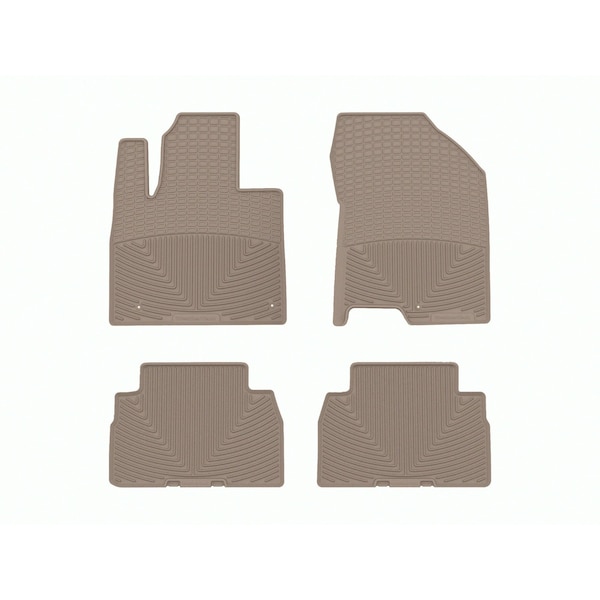 Weathertech Tan, Front and Rear All Weather Floor Mats W495TN-W496TN - main