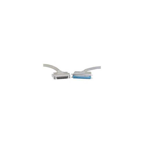Cable Wholesale SCSI II cable, HPDB50 (Half Pitch DB50) Male to Centronics 50 (CN50) Male, 25 Twisted Pairs, 6 foot 10P1-01106 - main