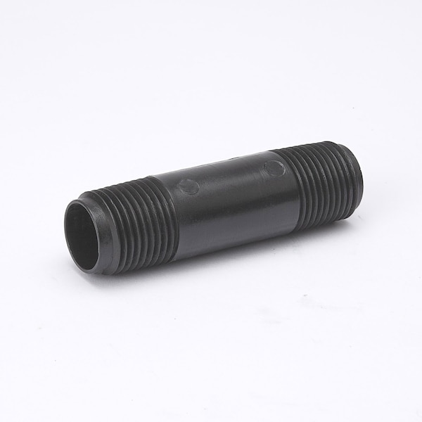 Zoro Select PLASTIC NIPPLE, Gray, Polyethylene 423-020 - main