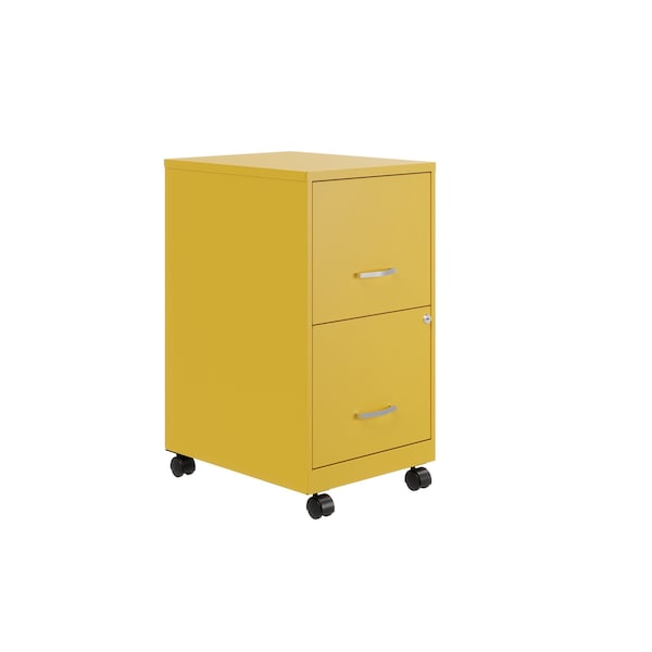 Space Solutions 14.25 in W 2 Drawer Mobile Vertical File Cabinet, Goldfinch 25276 - main