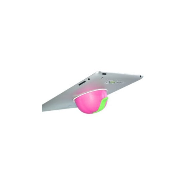 Palladium Safety Solutions Dba Isucker iSucker iPad/Tablet Stand and Ergonomic Holder - Pink with Green Lever, 9001PK IS-9001-PK-GN - main