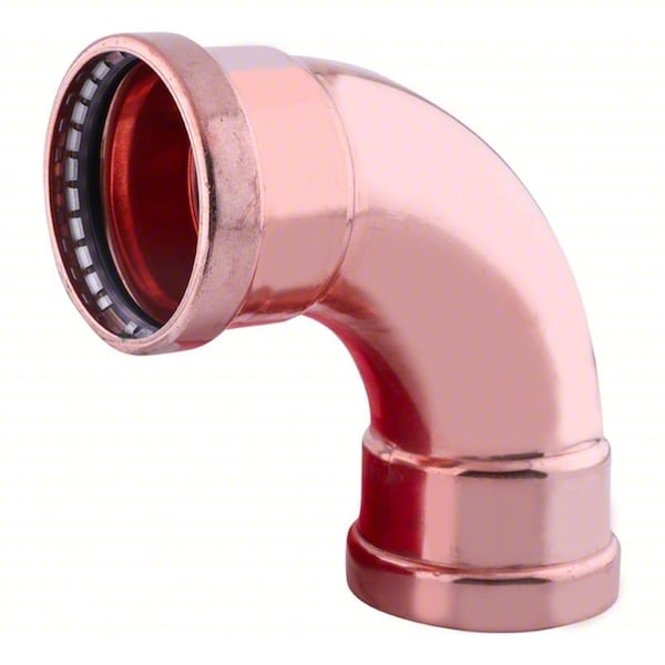 Zoro Select Elbow, Copper, Press-fit4", Press-fit4" 816YR8 - main