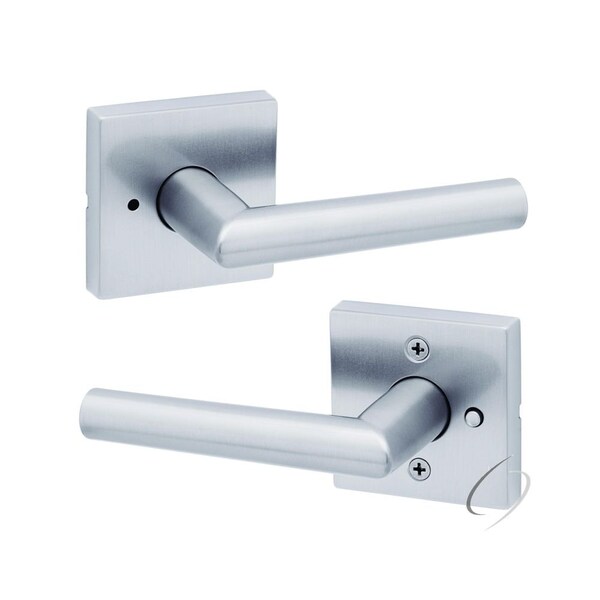 Kwikset Residential Door Levers Privacy Reversible Satin Chrome 730MILSQT-26D - main