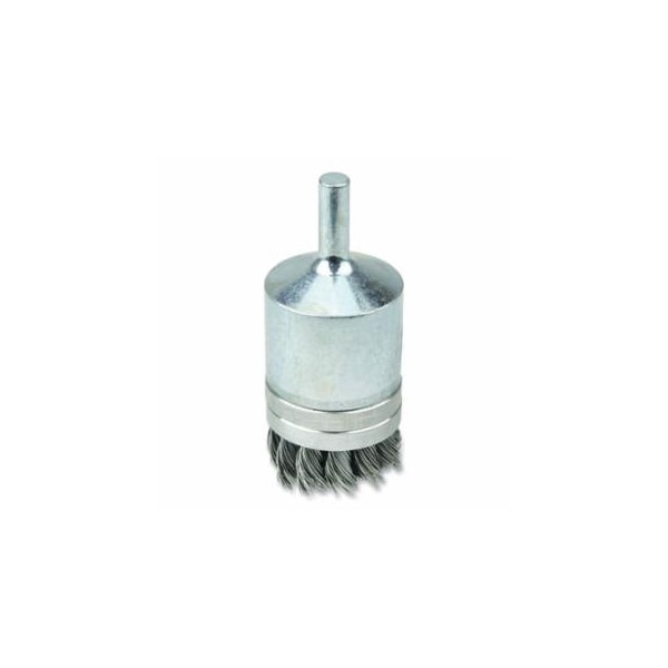 Weiler Banded Knot Wire End Brush, Steel, 1-1/8 in x 0.020 in, 20,000 rpm, 2PK 804-11141 - main